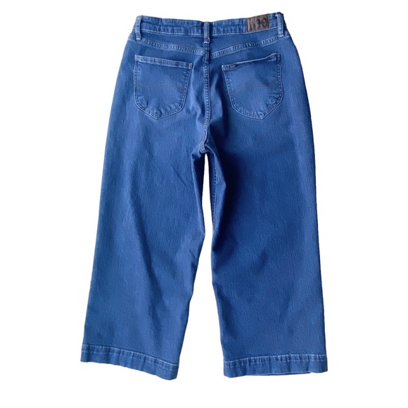 Lee Jeans Womens Size 10 Barrel Leg Wide Leg Crop Retro High Rise Waist - Picture 2 of 9